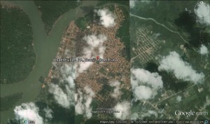 Remarkable new video of a riverbank collapse (?) event in Abaetetuba, Brazil