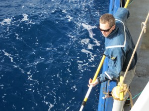 AGU member Jim Thomson wrote about his month-long research at sea for the New York Times' "Scientists at Work" blog. Thompson is the Principal Oceanographer for the University of Washington?s Applied Physics Laboratory in Seattle. Photo by Stephanie Downey.