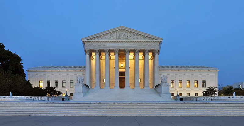 US supreme court building.