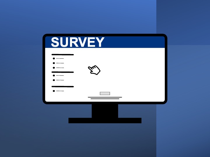 image of a computer screen with the word Survey across the top