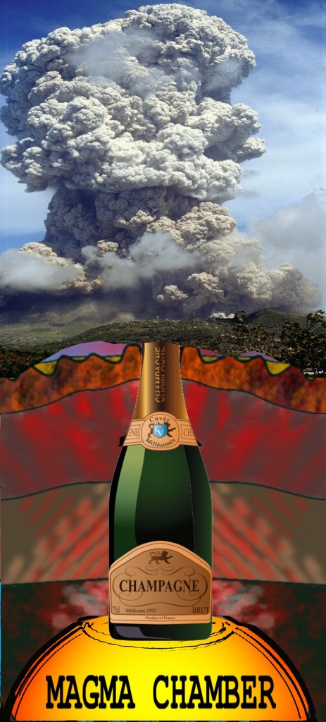 Photo illustration by Keith Rozendal, after Hautmann et al., (2009). Tectonophysics, 471, 87-95. Images sources: Conceptual model of exploding volcano: openclipart.org/National Science Foundation photo/commons.wikimedia.org