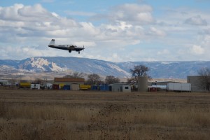 Uintah - research aircraft landing