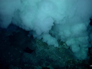 Hydrothermal vents are one of the underwater hangouts for viruses, according to reports from the AGU conference. Credit: NOAA Photo Library