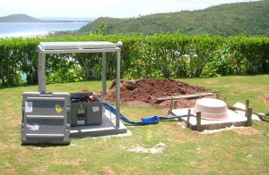 A seismic monitoring station on an island in Samoa