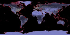 Earth with a sea level rise of six meters. A new study finds that human activities are responsible for 87 percent of the sea level rise since 1970 that’s been caused by swelling volume of the upper ocean. Credit: NASA