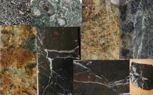 The various faces of boninite.  Credit: Amy West