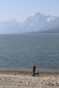 Jonathan Mitchell (and his trusty companion) at his favorite place on Earth - Grand Teton National Park.