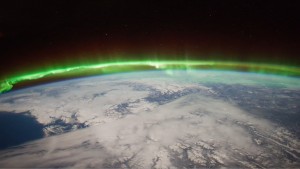 The Aurora Borealis viewed by the crew of Expedition 30 on board the International Space Station. A new study compares turbulence in the auroral region to that at higher latitudes, and gains insights that could have implications for the mitigation of disturbances in the ionosphere. Credit: NASA/JSC