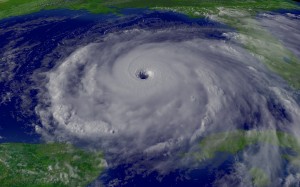 Hurricane Rita, an intense Atlantic hurricane that hit the U.S. Gulf Coast in September 2005. A new study finds most hurricanes over the Atlantic that eventually make landfall in North America start as intense thunderstorms in Western Africa. Credit: NOAA