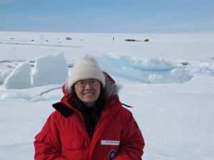 CIRES Fellow Xinzhao Chu in Antarctica. Credit: CIRES and CU-Boulder 
