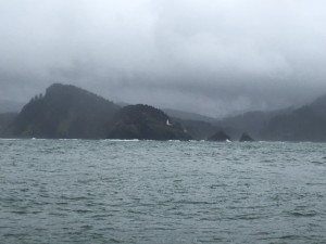 View of Heceta Head Lighthouse from the R/V Oceanus.