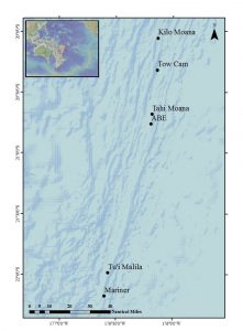 The location of the six hydrothermal vent study sites in the Lau basin back-arc. Credit: SOI / Cherisse Du Preez, Vicki Ferrini and GeoMapApp