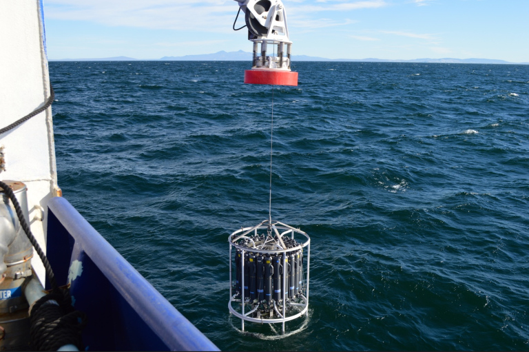 Over the years, scientists sample from the same locations in the ocean, allowing them to see how the ocean is changing over time.