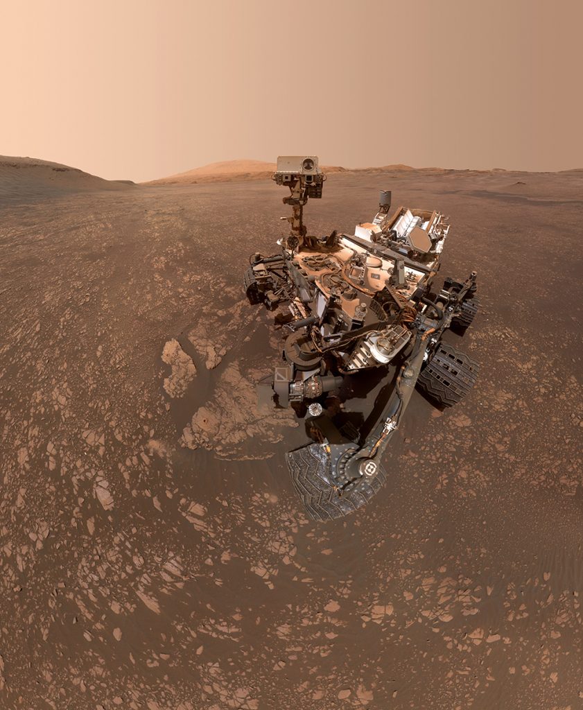 A selfie of the Curiosity Rover. Credit: NASA/JPL-Caltech/MSSS. 