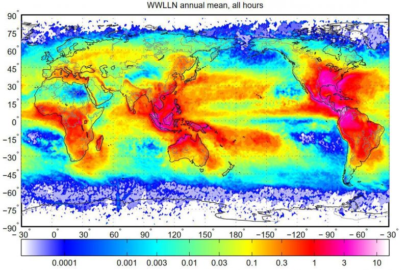 Lightning 'superbolts' form over oceans from November to February -  GeoSpace - AGU Blogosphere