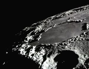 Some craters near the Moon’s poles never receive any sunlight. Permanently engulfed in frigid darkness, these craters are appropriately called cold traps. Credit: NASA. 