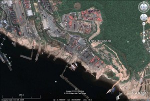 Google Earth image of Port Chibato, Manaus