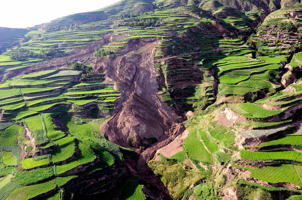 Spectacular Landslides From The Gansu Earthquake This Week The