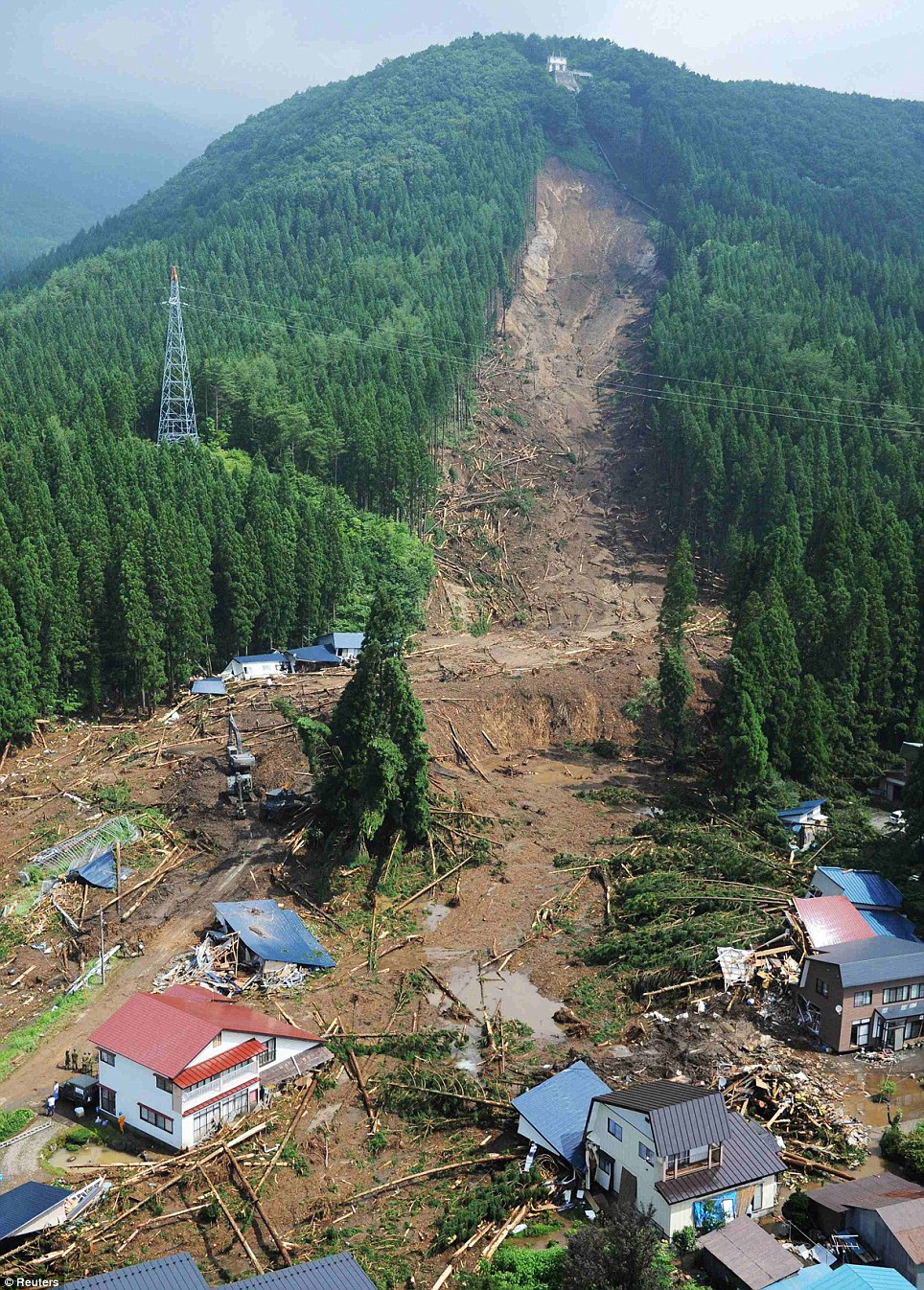 Senboku landslide, Japan