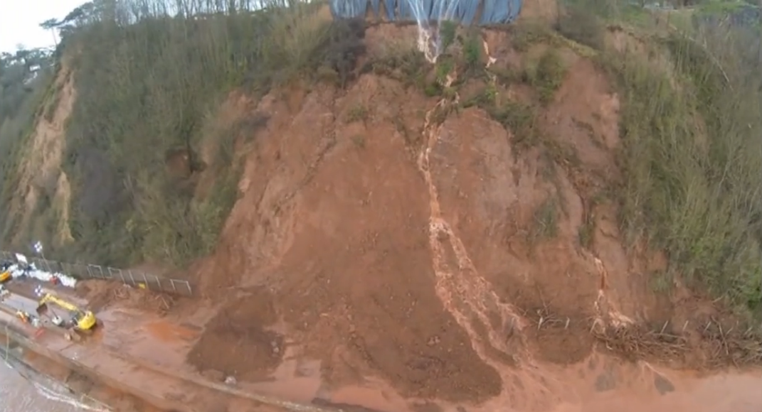 Dawlish landslide