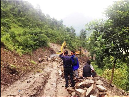 Sunkoshi landslide
