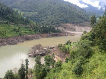 Sunkoshi landslide dam breach
