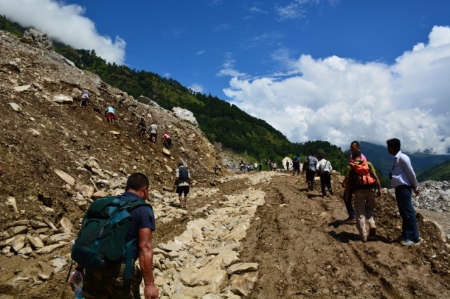 Sunkoshi landslide
