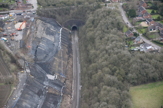 Harbury Tunnel landslide
