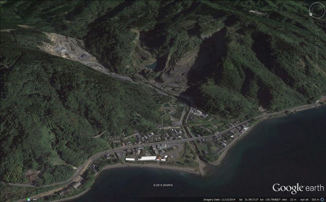 Fukaminato River landslide