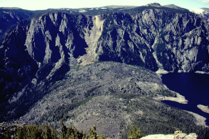 Deep Lake landslide - image from KPAX and Auzie Blevins
