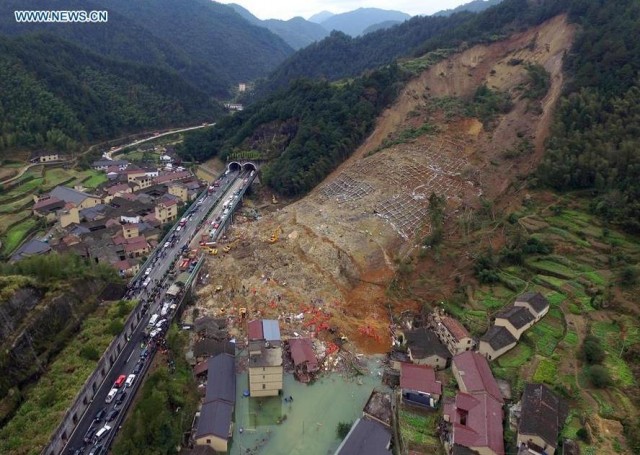 Lidong village landslide 