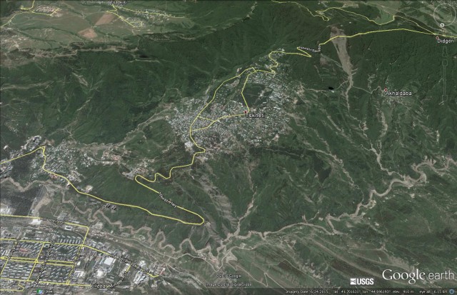 Tbilisi landslide and flood