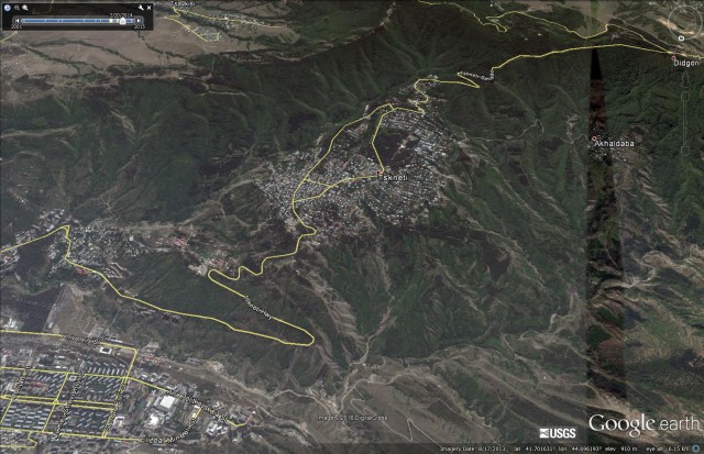 Tbilisi landslide and flood
