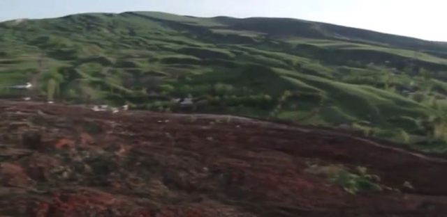 Kurbu-Tash landslide