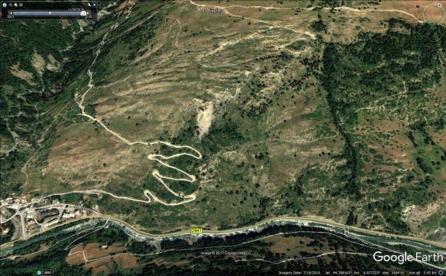 Pas de l'Ours landslide in the Queyras Valley