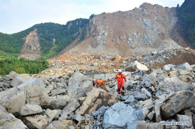 Zhangjiawan landslide 