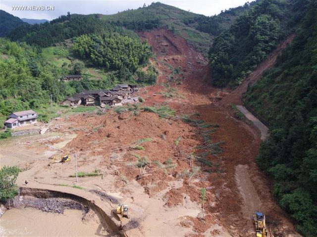 Zuta village landslide