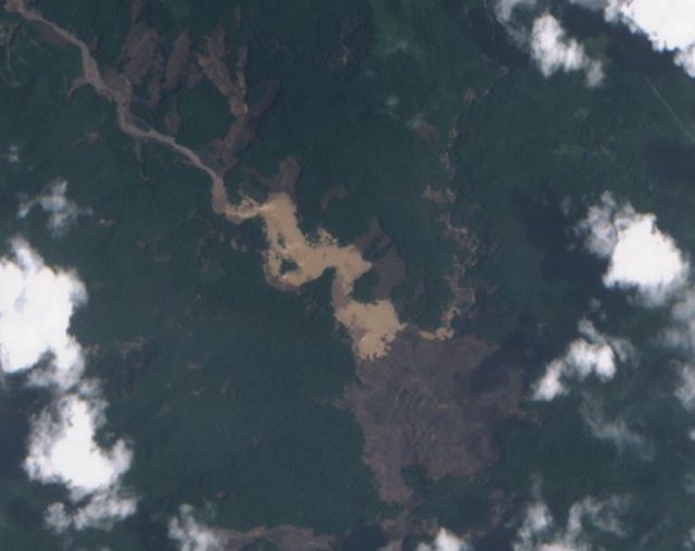 Papua New Guinea landslide dams