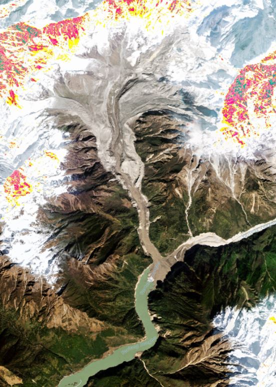 Another Major Glacial Debris Flow Blocked The Yarlung Tsangpo River In 