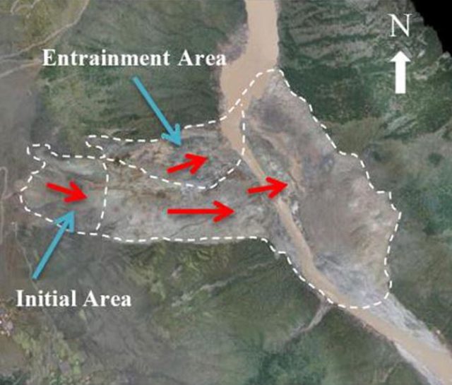 Baige landslide in Tibet