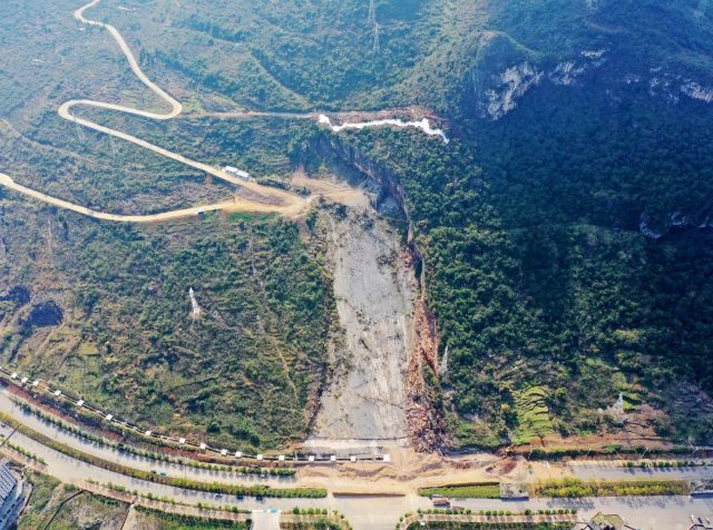 Longjing village landslide