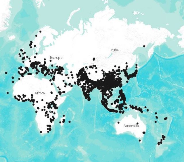Map of the Global Fatal Landslide Database
