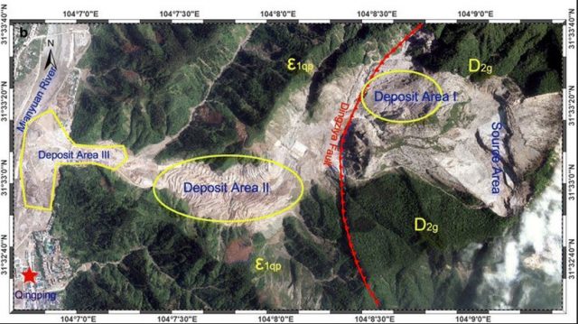 Wenjia landslide map