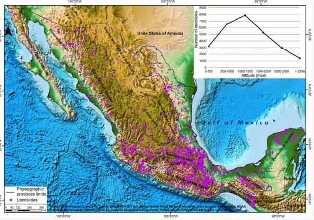 Landslides in Mexico
