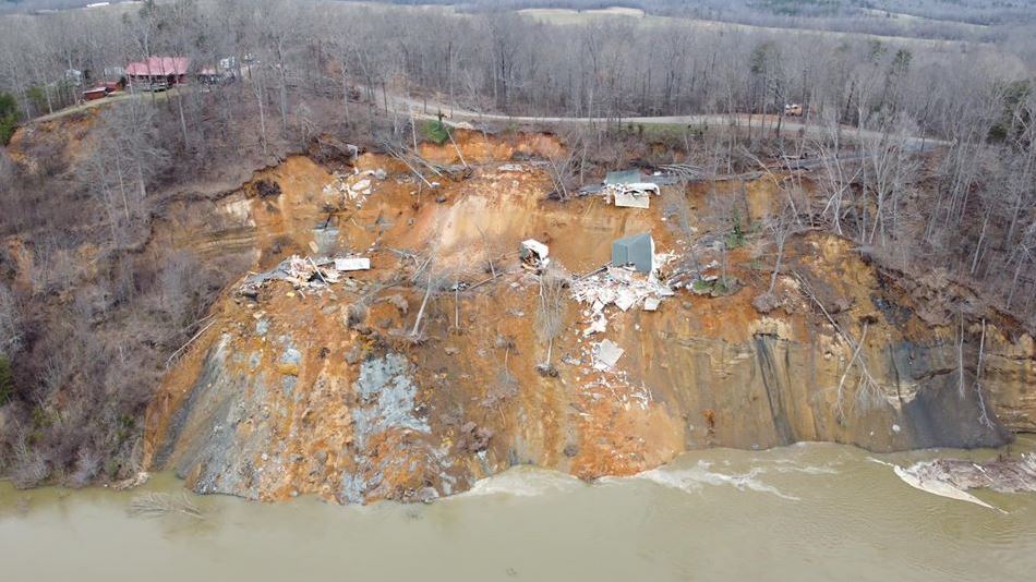 the landslide at Hardin County