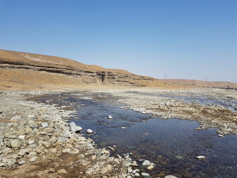 Alluvial deposits in Wadi Jizzi