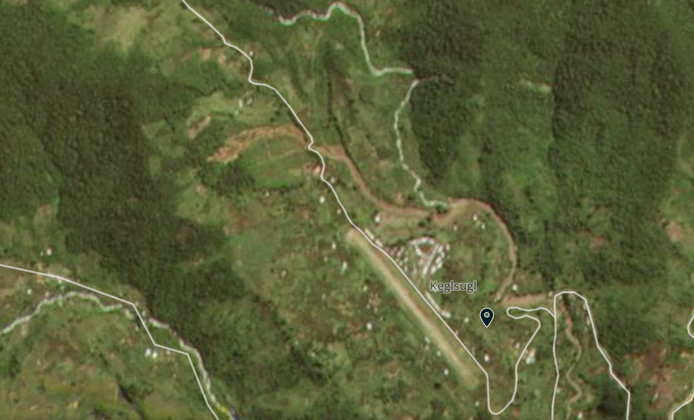 Planet Labs image of the Kegesuglo landslide