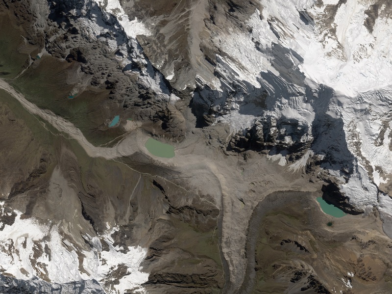 Salkantay landslide by Planet Labs