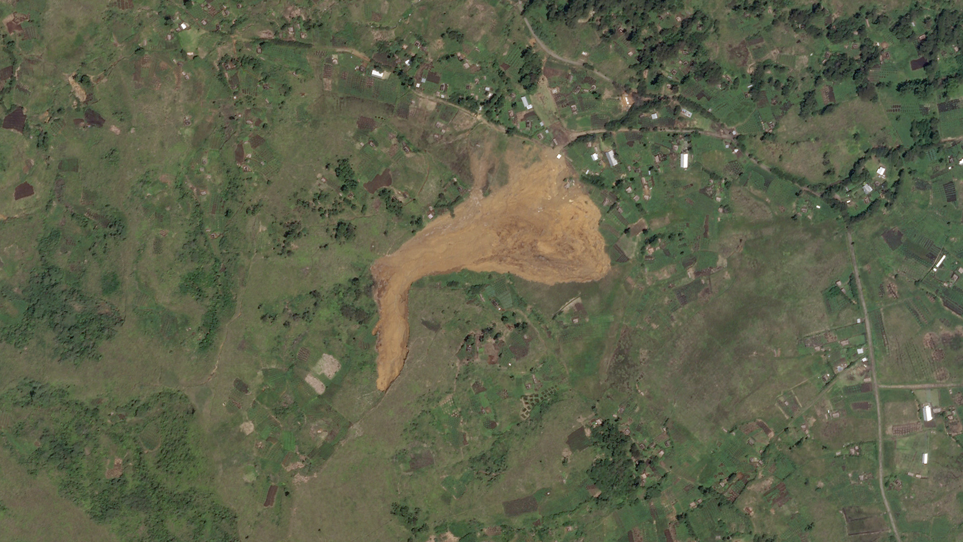SkySat image of the Tendepo landslide