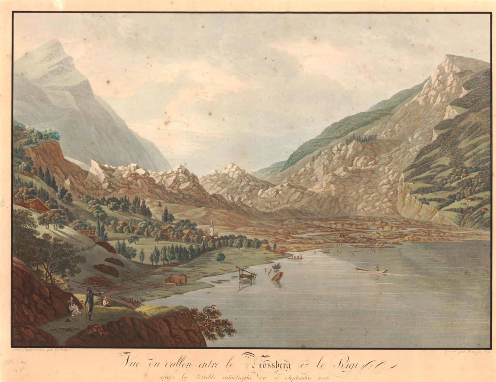 1806 landslide near Rossberg